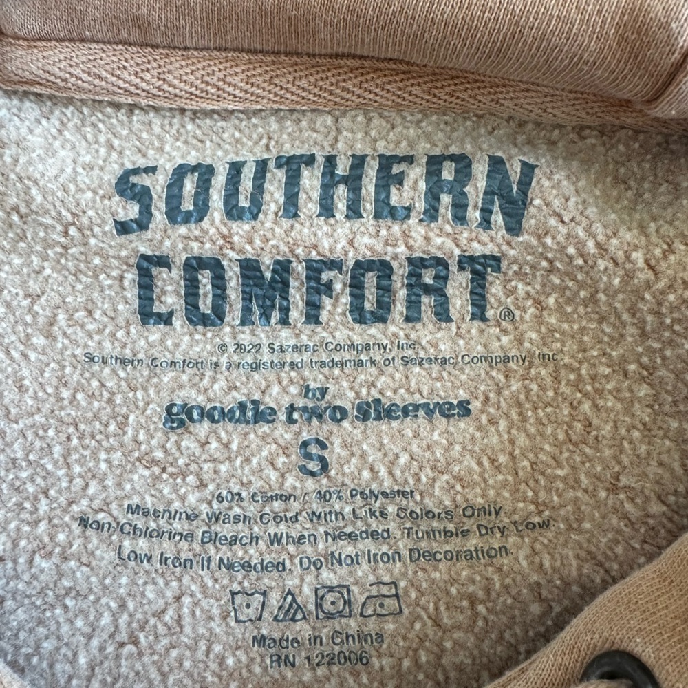 Southern Comfort Hooded Sweatshirt. Unisex fit, size small. - Picture 3 of 4